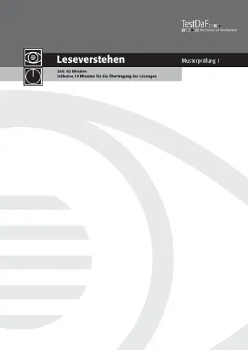 TestDaF Musterprüfung 1. Heft mit Audio-CD - фото 8