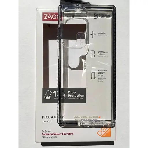 Противоударный чехол Gear4 Piccadilly D3O для Samsung Galaxy S23 Ultra (6.8") Black (702010957) - фото 3