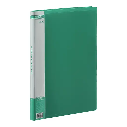 Папка А4 с боковым прижимом Jobmax, зеленый