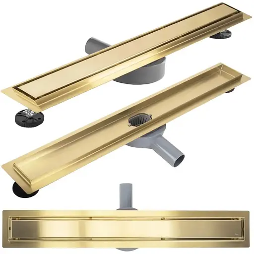 Трап для душу Rea Neox 70 Pro brushed gold 2в1 REA-G2702 - фото 1