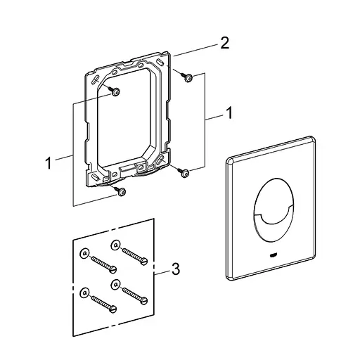 Панель змиву для унітаза Grohe QuickFix Start 38964SH0, Білий - фото 5