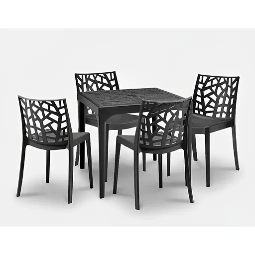 Стул садовый пластиковый Bica Matrix графит - фото 6