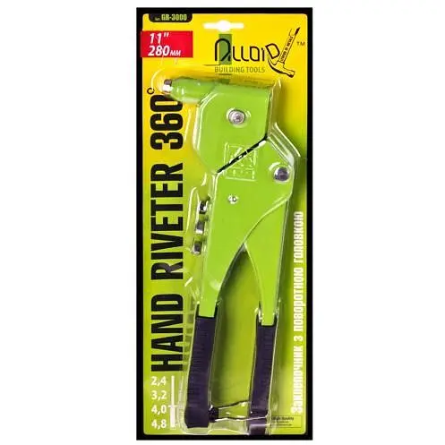 Пістолет заклепувальний Alloid Building Tools GR-3000 з поворотом на 360 градусів (GR-3000) - фото 3