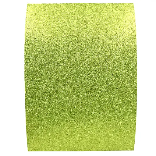 Фоаміран EVA Glitter HQ, 1.7 мм, Салатовий, з клеєм, А4, 10 аркушів в упаковці