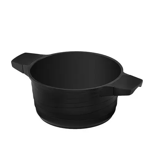 Кастрюля алюминиевая с антипригарным покрытием Lessner Black Pro New 4.7 л d 24 см (55872-24) - фото 3