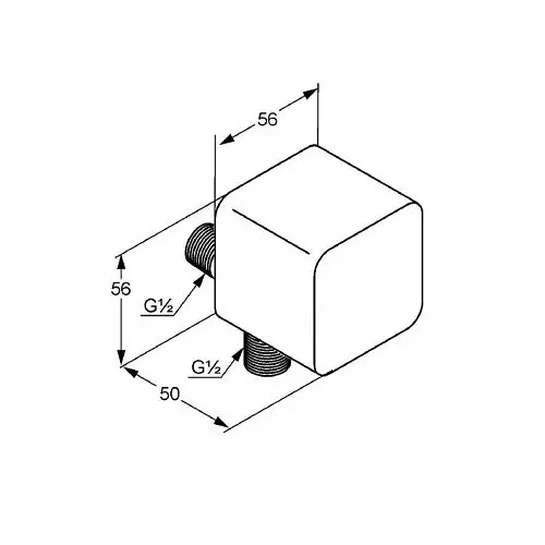Шлангове підключення Kludi A-QA DN 15 white 655404300 - фото 2