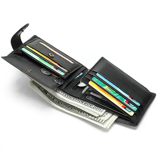 Мужской кожаный кошелек Vintage 12х9.5х2 см acs0014988 - фото 3