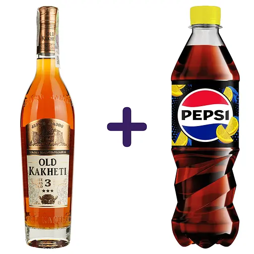 Бренди Old Kakheti 3 звезды 40% 0.5 л (86351)