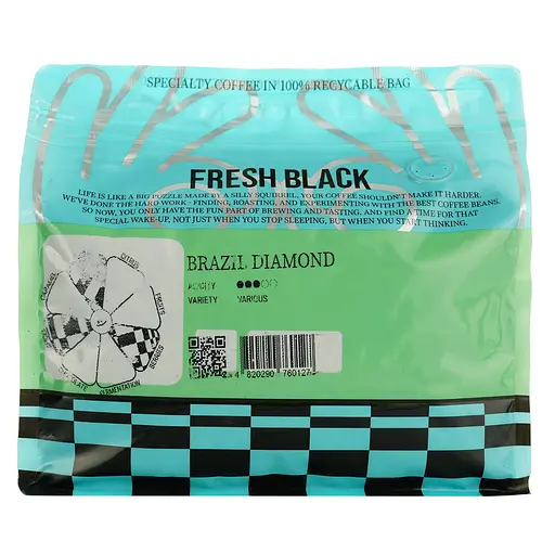 Кава в зернах Fresh Black Brazil 1 кг - фото 5