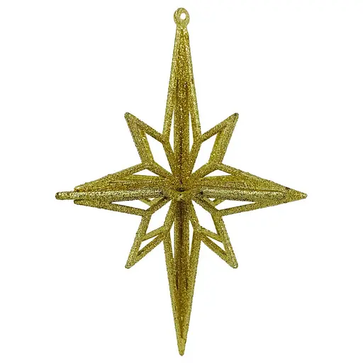 Ялинкова іграшка MIS LT Ромб малий 11х11х14 см золотий - фото 1