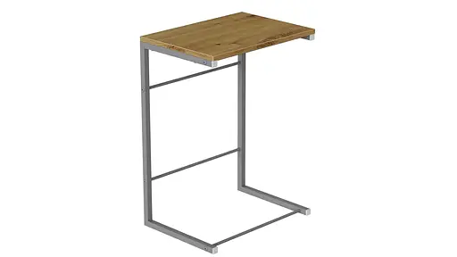 Столик Терри Ferrum-decor 650x440x330 Серый металл ДСП Дуб Артизан 16 мм (FRD-104667) - фото 4