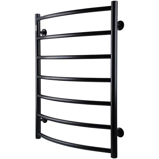 Полотенцесушитель UNIO LD W 700-500-7 BLK Лестница Дуга черная (21614) - фото 2