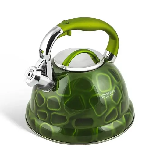 Чайник из нержавеющей стали 3.0 л для индукционной плиты Edenberg EB-1910 зеленый