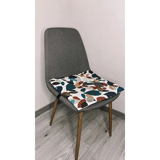 Водоотталкивающая подушка на стул Принт листья - фото 4