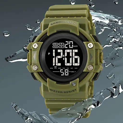 Наручний годинник чоловічий 2195AG Army Green Skmei acs0030165 - фото 3