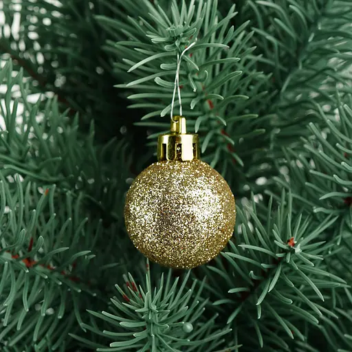 Набір куль Anhui Tianhui Ялинка новорічна 3 см 17 шт. (951680) - фото 4