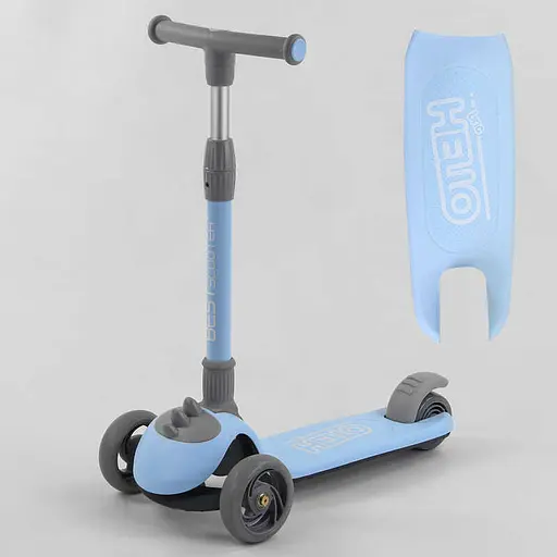 Самокат Best Scooter 62х17х31 см Блакитний 000231463 - фото 7