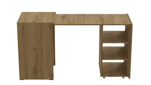 Стіл-тумба трансформер Смарт 1/1 Ferrum-decor 750x1450x500 ДСП Дуб Артізан 16 мм (FRD-105072) - фото 3