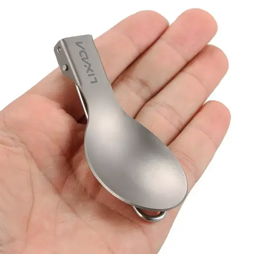 Титановая легкая складная столовая ложка Lixada - фото 5