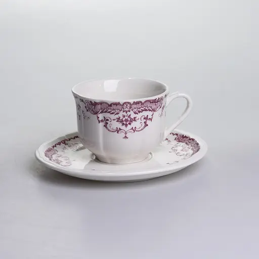 Столовый сервиз фарфоровый Bitossi 32 предмета на 6 персон, розовый Yiwu YY78-3A - фото 4