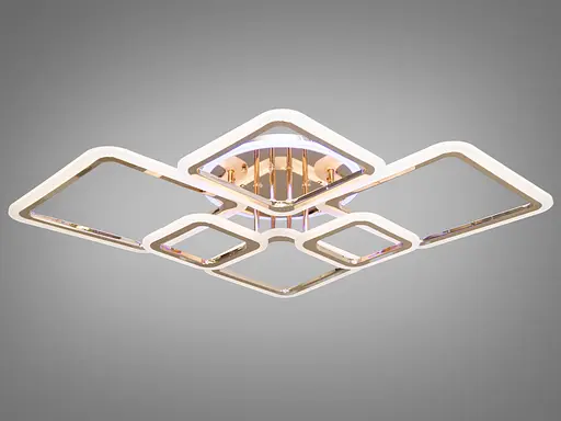 LED люстра на пульте с димером и разноцветной подсветкой, 150W - фото 4