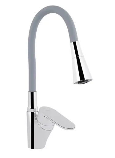 Змішувач для кухні Lidz Tani 007F3, Chrome/Grey (k40) LDTAN007F3GCR31869 - фото 1