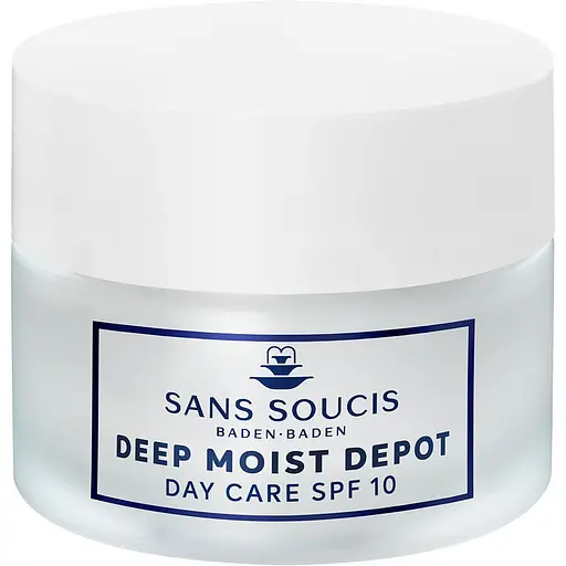 Увлажняющий дневной крем для лица Sans Soucis Deep Moist Depot Day Care SPF10 для нормальной и сухой кожи 50 мл - фото 1