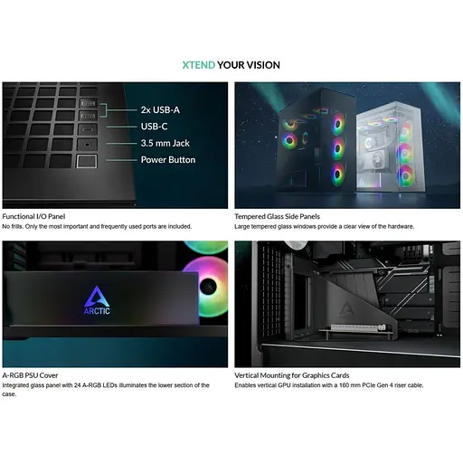 Корпус для ПК Arctic XTENDERVG B (ACPCC00016A) - фото 11