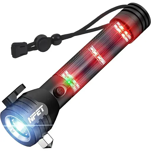 NPET T09 Сонячний ліхтарик Автомобільний ліхтарик 268 люмен світлодіодний COB Light USB тактичний багатофункціональний ліхтарик