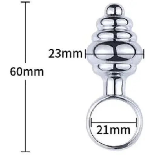 Сувенір-кільце анальна пробка SKN-MS39 (діаметр 2,3 см) - фото 2
