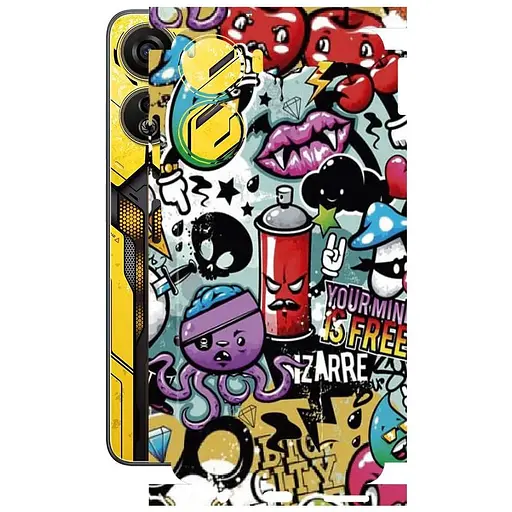 Захисна плівка StatusSKIN для ZTE Nubia Neo 5G Корпус Вініл Графіті - фото 1