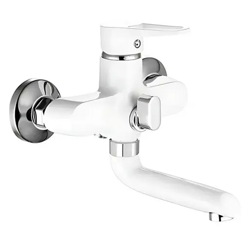 Змішувач для ванни Mixxus Elba 009 MI6586 Білий матовий - фото 1