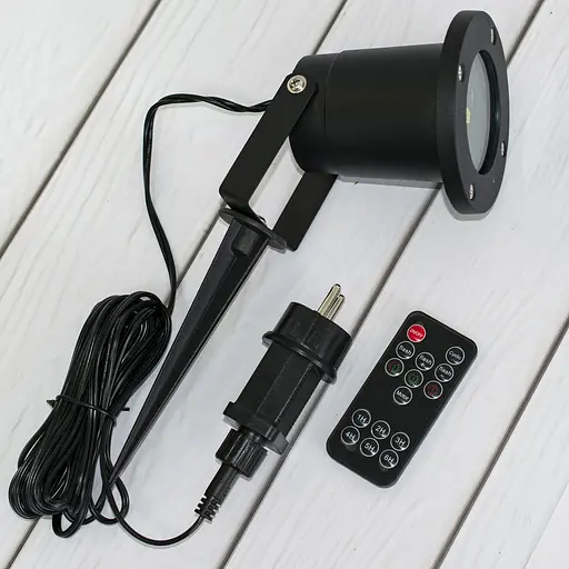 Вуличний лазерний прожектор проектор Waterproof Зоряне небо з пультом (Червоний і зелений кольори) - фото 3