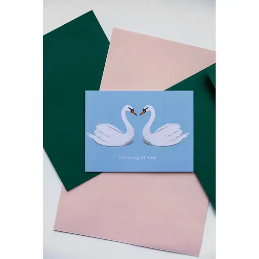 Открытка с конвертом Лебеди СS-GС-002 - фото 3