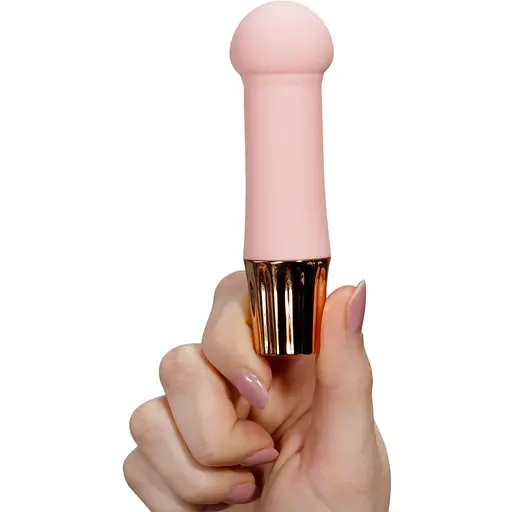 Міні-вібратор Crushious Mellow Puff рожевий 11 х 3.2 см - фото 4