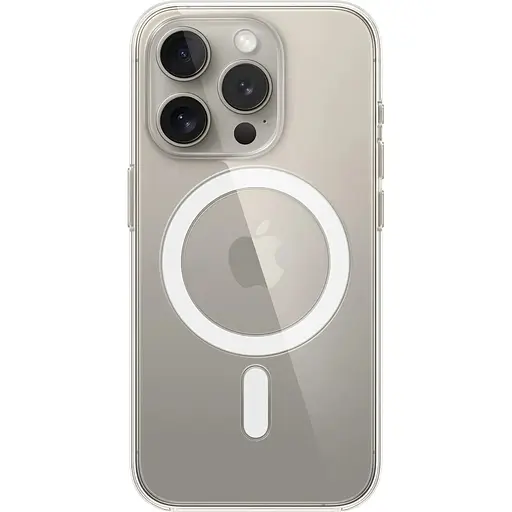 Оригинальный прозрачный чехол Apple Clear Case with MagSafe для iPhone 15 Pro (6.1") Clear MT223ZM/A магнитный - фото 4