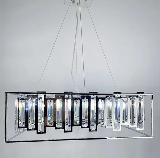 Підвісна арт-люстра в хромованому корпусі | Арт. CA 09 | Line F - фото 7