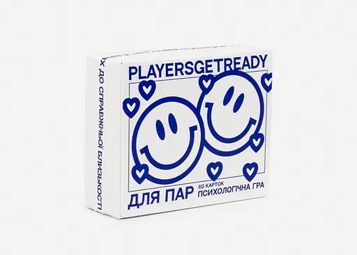 Настільна гра PLAYERSGETREADY Психологічна гра для пар, міні видання (60 карток) (укр.) (SСouples#Ua)