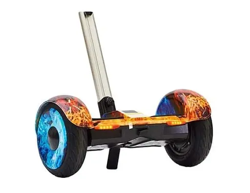 Гироскутер-сигвей с ручкой Smart Balance A8 Premium 10.5" Огонь и лед - фото 4