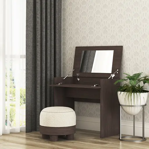 Трюмо с зеркалом в спальню MebelStar Нео 80x43x75,2 см Дуб ристрето (MBS-1233) - фото 1