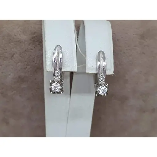 Золоті сережки Гаразд з фіанітами. 3532741 - фото 5