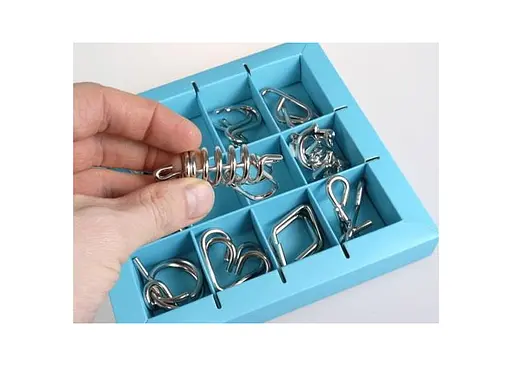 Набір головоломок Eureka Metal Puzzles блакитний 10 шт. (473356) - фото 3