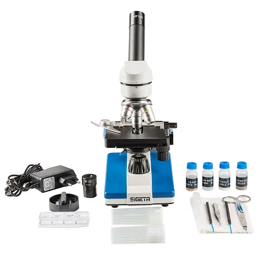 Мікроскоп SIGETA UNITY PRO 40x-640x LED Mono з кейсом та набором для дослідів (65248) - фото 7