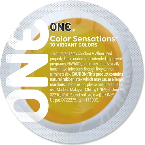 Презерватив One Color Sensations - One will get you There (Yellow) 1 шт.
