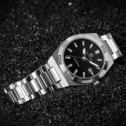 Чоловічий механічний наручний годинник Forsining Temp (Сріблястий) - фото 5