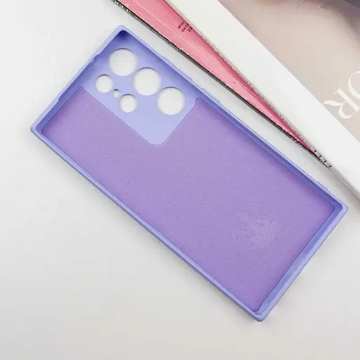 Чохол Lakshmi Silicone Cover Full Camera (AA) with logo для Samsung Galaxy S24 Ultra Бузковий / Dasheen - фото 2