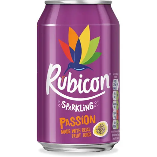 Напій Rubicon Sparkling Passion Fruit безалкогольний сильногазований 0.33 л