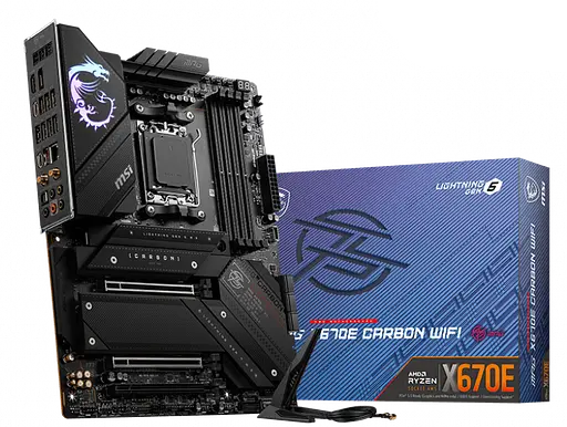 Материнська плата MSI X670E MPG Carbon Wi-Fi Socket AM5 (MPG X670E CARBON WIFI) - фото 2