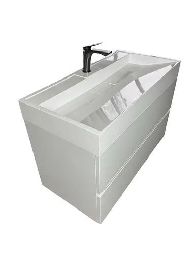 Раковина Adamant умивальник VISION штучний камінь прямокутна - фото 6