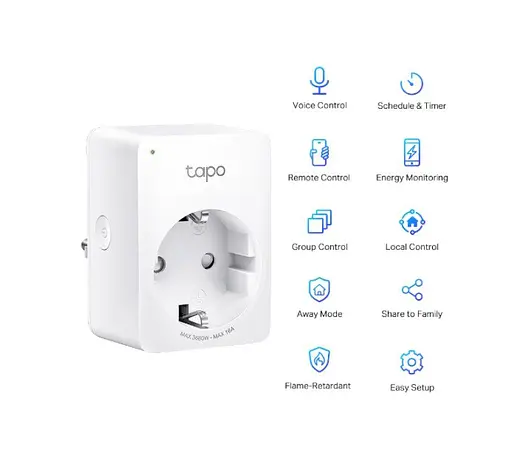 Розумна Wi-Fi розетка smart TP-Link Tapo P-110 - фото 3